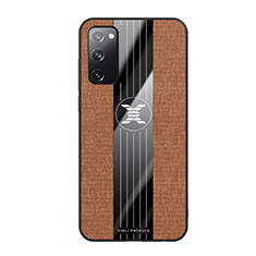 Silikon Hülle Handyhülle Ultra Dünn Flexible Schutzhülle Tasche X02L für Samsung Galaxy S20 FE 5G Braun
