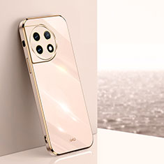 Silikon Hülle Handyhülle Ultra Dünn Flexible Schutzhülle Tasche XL1 für OnePlus Ace 2 5G Rosegold