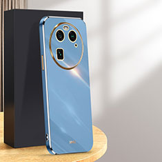 Silikon Hülle Handyhülle Ultra Dünn Flexible Schutzhülle Tasche XL1 für Oppo Find X6 5G Blau