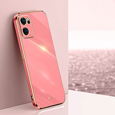 Silikon Hülle Handyhülle Ultra Dünn Flexible Schutzhülle Tasche XL1 für Oppo Reno7 5G Pink