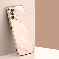 Silikon Hülle Handyhülle Ultra Dünn Flexible Schutzhülle Tasche XL1 für Samsung Galaxy A02s Gold