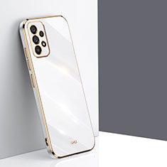 Silikon Hülle Handyhülle Ultra Dünn Flexible Schutzhülle Tasche XL1 für Samsung Galaxy A23 5G Weiß