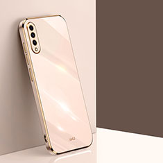 Silikon Hülle Handyhülle Ultra Dünn Flexible Schutzhülle Tasche XL1 für Samsung Galaxy A50 Gold