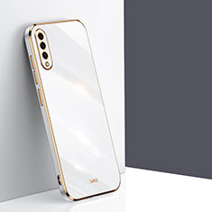 Silikon Hülle Handyhülle Ultra Dünn Flexible Schutzhülle Tasche XL1 für Samsung Galaxy A50 Weiß