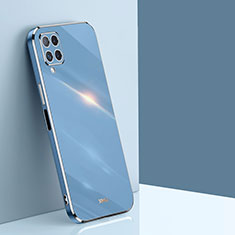 Silikon Hülle Handyhülle Ultra Dünn Flexible Schutzhülle Tasche XL1 für Samsung Galaxy F12 Blau