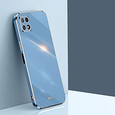 Silikon Hülle Handyhülle Ultra Dünn Flexible Schutzhülle Tasche XL1 für Samsung Galaxy F42 5G Blau