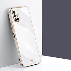 Silikon Hülle Handyhülle Ultra Dünn Flexible Schutzhülle Tasche XL1 für Samsung Galaxy M51 Weiß