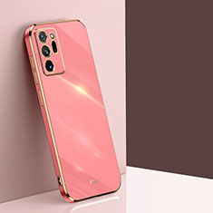 Silikon Hülle Handyhülle Ultra Dünn Flexible Schutzhülle Tasche XL1 für Samsung Galaxy Note 20 Ultra 5G Pink