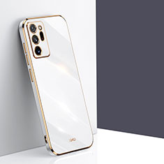 Silikon Hülle Handyhülle Ultra Dünn Flexible Schutzhülle Tasche XL1 für Samsung Galaxy Note 20 Ultra 5G Weiß