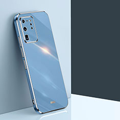 Silikon Hülle Handyhülle Ultra Dünn Flexible Schutzhülle Tasche XL1 für Samsung Galaxy S20 Ultra 5G Blau