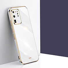 Silikon Hülle Handyhülle Ultra Dünn Flexible Schutzhülle Tasche XL1 für Samsung Galaxy S20 Ultra Weiß