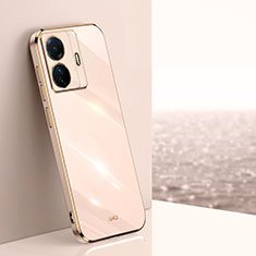 Silikon Hülle Handyhülle Ultra Dünn Flexible Schutzhülle Tasche XL1 für Vivo iQOO Z6 Pro 5G Gold