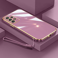 Silikon Hülle Handyhülle Ultra Dünn Flexible Schutzhülle Tasche XL2 für Samsung Galaxy A32 4G Violett