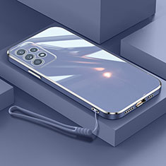 Silikon Hülle Handyhülle Ultra Dünn Flexible Schutzhülle Tasche XL2 für Samsung Galaxy A33 5G Lavendel Grau