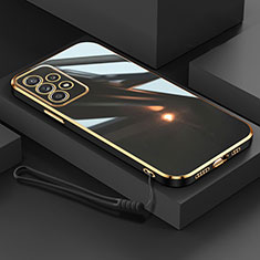 Silikon Hülle Handyhülle Ultra Dünn Flexible Schutzhülle Tasche XL2 für Samsung Galaxy A52 5G Schwarz