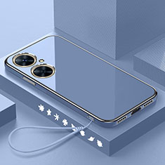 Silikon Hülle Handyhülle Ultra Dünn Flexible Schutzhülle Tasche XL3 für Huawei Nova 11i Lavendel Grau