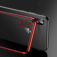Silikon Hülle Handyhülle Ultra Dünn Schutzhülle 360 Grad R02 für Apple iPhone X Rot