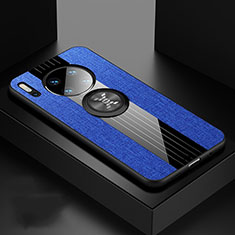 Silikon Hülle Handyhülle Ultra Dünn Schutzhülle 360 Grad Tasche C01 für Huawei Mate 30E Pro 5G Blau