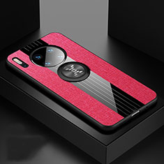 Silikon Hülle Handyhülle Ultra Dünn Schutzhülle 360 Grad Tasche C01 für Huawei Mate 30E Pro 5G Rot