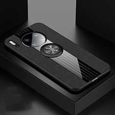 Silikon Hülle Handyhülle Ultra Dünn Schutzhülle 360 Grad Tasche C01 für Huawei Mate 30E Pro 5G Schwarz