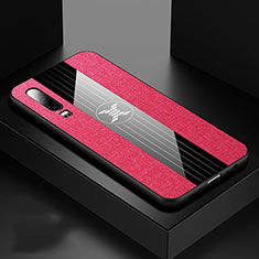 Silikon Hülle Handyhülle Ultra Dünn Schutzhülle 360 Grad Tasche C01 für Huawei P30 Pink