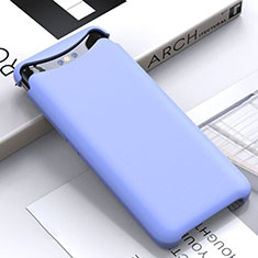 Silikon Hülle Handyhülle Ultra Dünn Schutzhülle 360 Grad Tasche C01 für Oppo Find X Super Flash Edition Violett