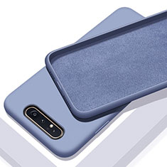 Silikon Hülle Handyhülle Ultra Dünn Schutzhülle 360 Grad Tasche C01 für Samsung Galaxy A80 Violett