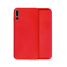 Silikon Hülle Handyhülle Ultra Dünn Schutzhülle 360 Grad Tasche C02 für Huawei P20 Pro Rot