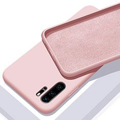 Silikon Hülle Handyhülle Ultra Dünn Schutzhülle 360 Grad Tasche C02 für Huawei P30 Pro New Edition Rosa