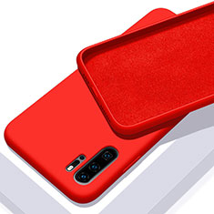 Silikon Hülle Handyhülle Ultra Dünn Schutzhülle 360 Grad Tasche C02 für Huawei P30 Pro New Edition Rot
