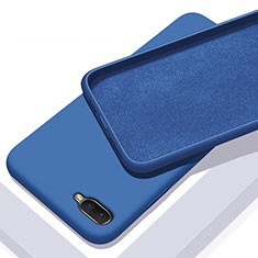 Silikon Hülle Handyhülle Ultra Dünn Schutzhülle 360 Grad Tasche C02 für Oppo R15X Blau