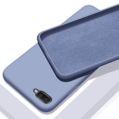Silikon Hülle Handyhülle Ultra Dünn Schutzhülle 360 Grad Tasche C02 für Oppo R17 Neo Violett