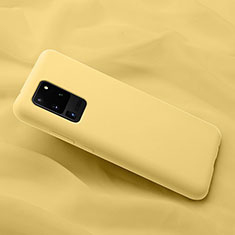 Silikon Hülle Handyhülle Ultra Dünn Schutzhülle 360 Grad Tasche C02 für Samsung Galaxy S20 Ultra 5G Gelb