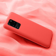 Silikon Hülle Handyhülle Ultra Dünn Schutzhülle 360 Grad Tasche C02 für Samsung Galaxy S20 Ultra 5G Orange