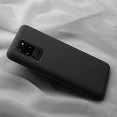 Silikon Hülle Handyhülle Ultra Dünn Schutzhülle 360 Grad Tasche C02 für Samsung Galaxy S20 Ultra 5G Schwarz