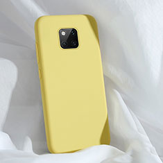 Silikon Hülle Handyhülle Ultra Dünn Schutzhülle 360 Grad Tasche C03 für Huawei Mate 20 Pro Gelb