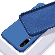 Silikon Hülle Handyhülle Ultra Dünn Schutzhülle 360 Grad Tasche C03 für Huawei P30 Blau