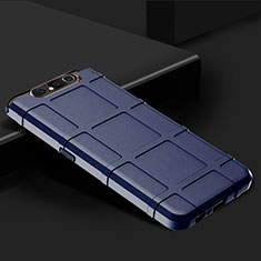 Silikon Hülle Handyhülle Ultra Dünn Schutzhülle 360 Grad Tasche C03 für Samsung Galaxy A80 Blau