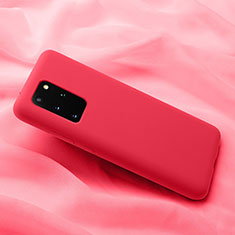 Silikon Hülle Handyhülle Ultra Dünn Schutzhülle 360 Grad Tasche C03 für Samsung Galaxy S20 Plus 5G Rot