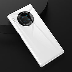 Silikon Hülle Handyhülle Ultra Dünn Schutzhülle 360 Grad Tasche C04 für Huawei Mate 30 5G Weiß