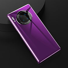 Silikon Hülle Handyhülle Ultra Dünn Schutzhülle 360 Grad Tasche C04 für Huawei Mate 30 Pro 5G Violett