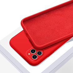 Silikon Hülle Handyhülle Ultra Dünn Schutzhülle 360 Grad Tasche C05 für Apple iPhone 11 Pro Max Rot