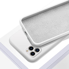 Silikon Hülle Handyhülle Ultra Dünn Schutzhülle 360 Grad Tasche C05 für Apple iPhone 11 Pro Max Weiß
