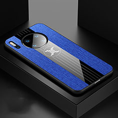 Silikon Hülle Handyhülle Ultra Dünn Schutzhülle 360 Grad Tasche C06 für Huawei Mate 30 5G Blau