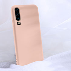 Silikon Hülle Handyhülle Ultra Dünn Schutzhülle 360 Grad Tasche C06 für Huawei P30 Orange