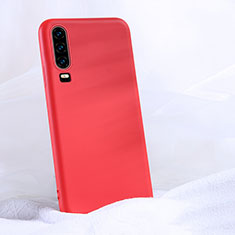 Silikon Hülle Handyhülle Ultra Dünn Schutzhülle 360 Grad Tasche C06 für Huawei P30 Rot