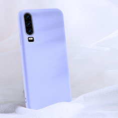 Silikon Hülle Handyhülle Ultra Dünn Schutzhülle 360 Grad Tasche C06 für Huawei P30 Violett