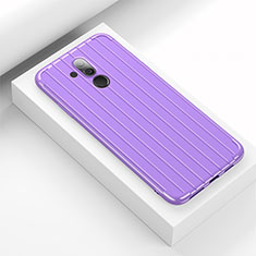 Silikon Hülle Handyhülle Ultra Dünn Schutzhülle 360 Grad Tasche C07 für Huawei Mate 20 Lite Violett