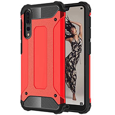 Silikon Hülle Handyhülle Ultra Dünn Schutzhülle 360 Grad Tasche C07 für Huawei P20 Pro Rot