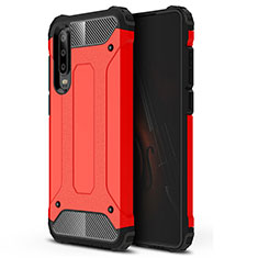 Silikon Hülle Handyhülle Ultra Dünn Schutzhülle 360 Grad Tasche C09 für Huawei P30 Rot